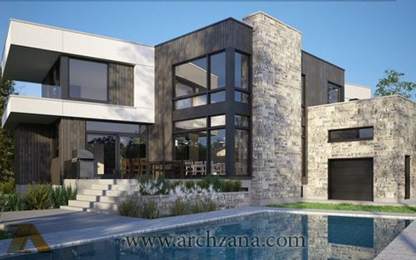حیاط ویلا حیاط ویلا